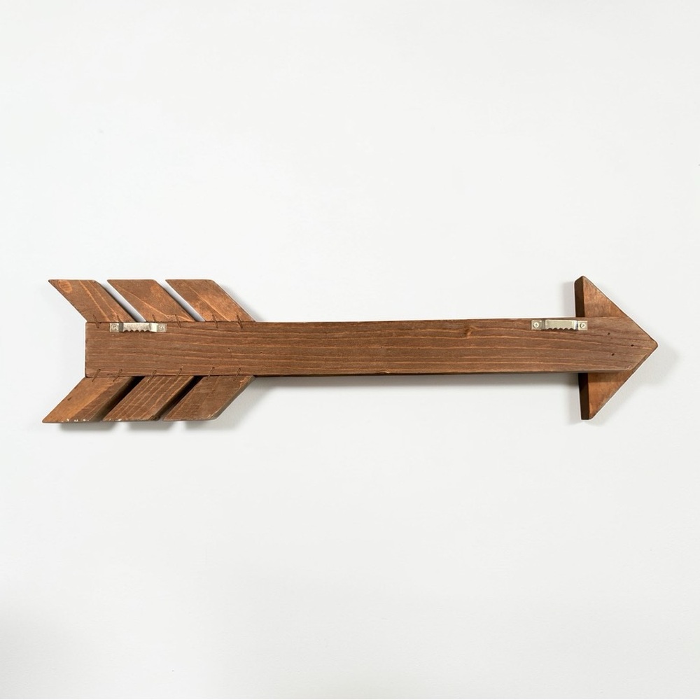 Rustic Solid Wood Arrow Hanging Wall Decor EUC Farmhouse Country Cottage Cabin - Picture 7 of 8